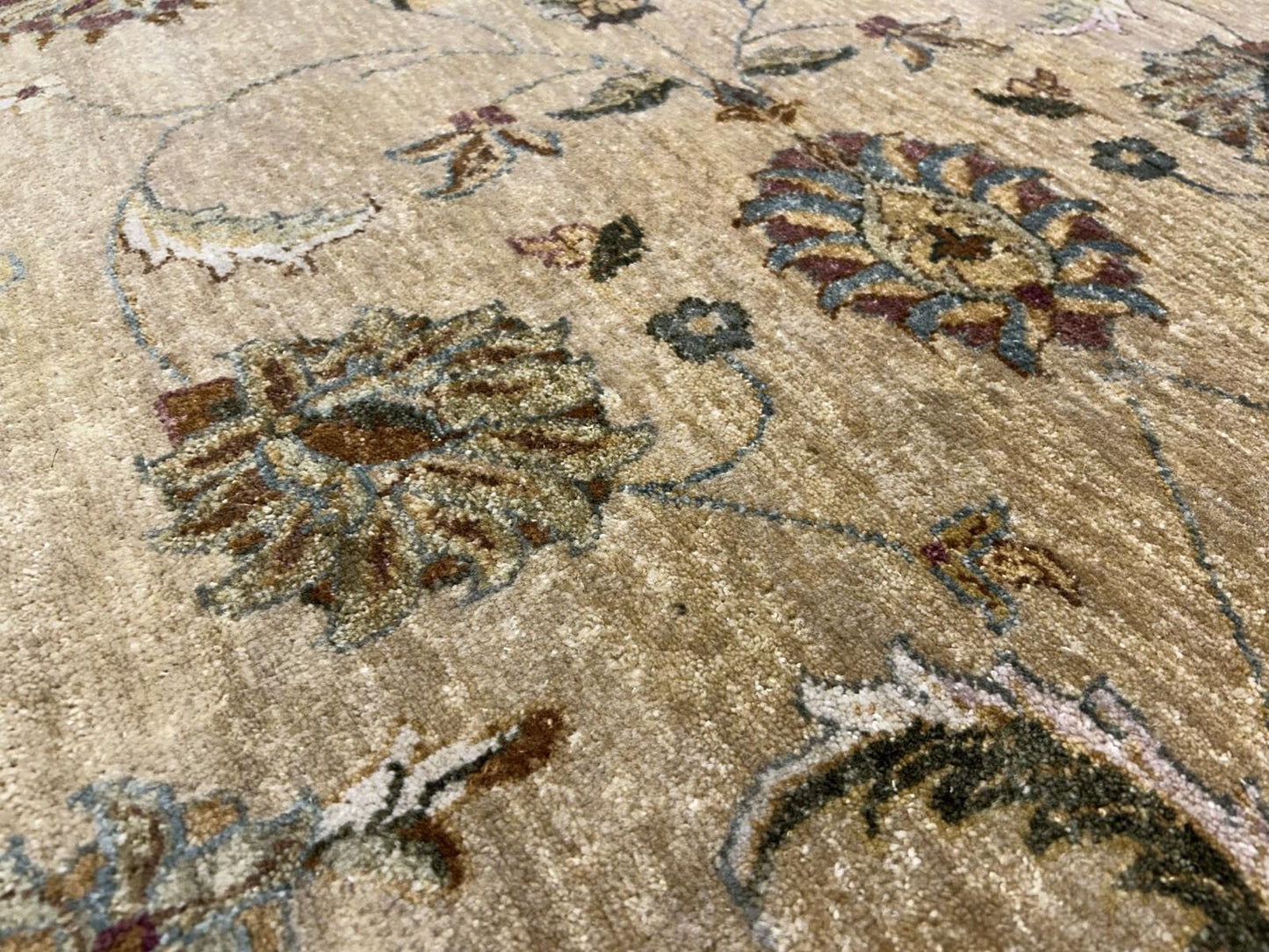 8’x10’ Hand-Knotted Wool Pishawar All-over Area Rug