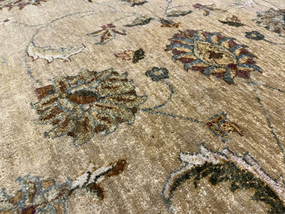 8’x10’ Hand-Knotted Wool Pishawar All-over Area Rug
