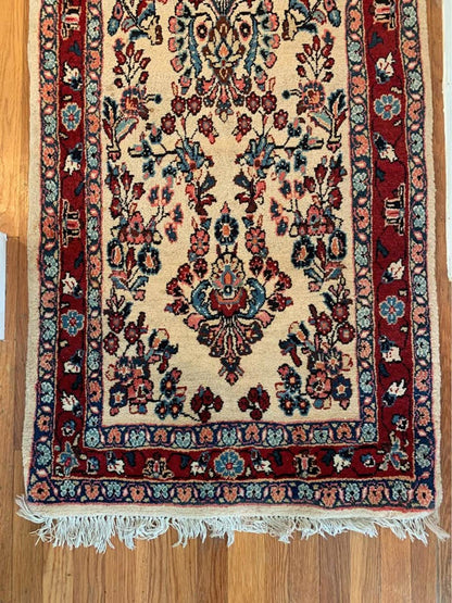 2’x10’ Handmade Sarouk Runner