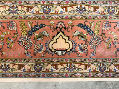 Hand-Knotted 60 Raj Persian Tabriz Rug - 10’x13’1”