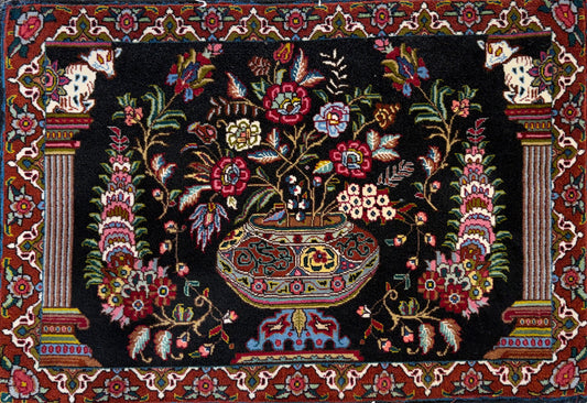 Hand-Knotted Persian Tabriz Rug - 2’x3’