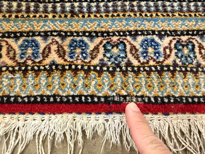 2’9”x4’2” Fine Antique Hand-Knotted Wool Kashan Tree of Life Persian Rug 2x4 Pictorial Handmade Carpet