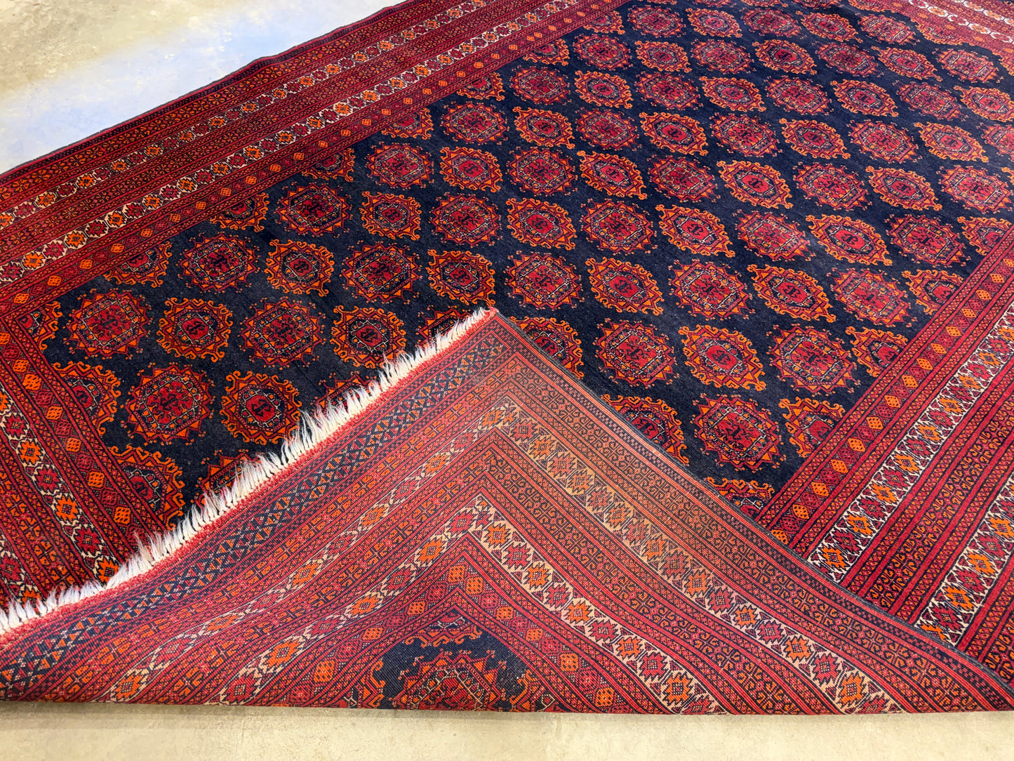 6’5”x9’10” Hand-Knotted Wool Bokhara Oriental Area Rug