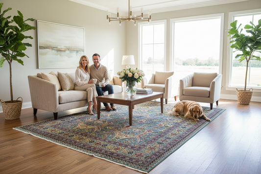 9’10”x13’2” Fine Hand-Knotted Kork Wool Persian Tabriz Rug Handmade All-over Area Carpet