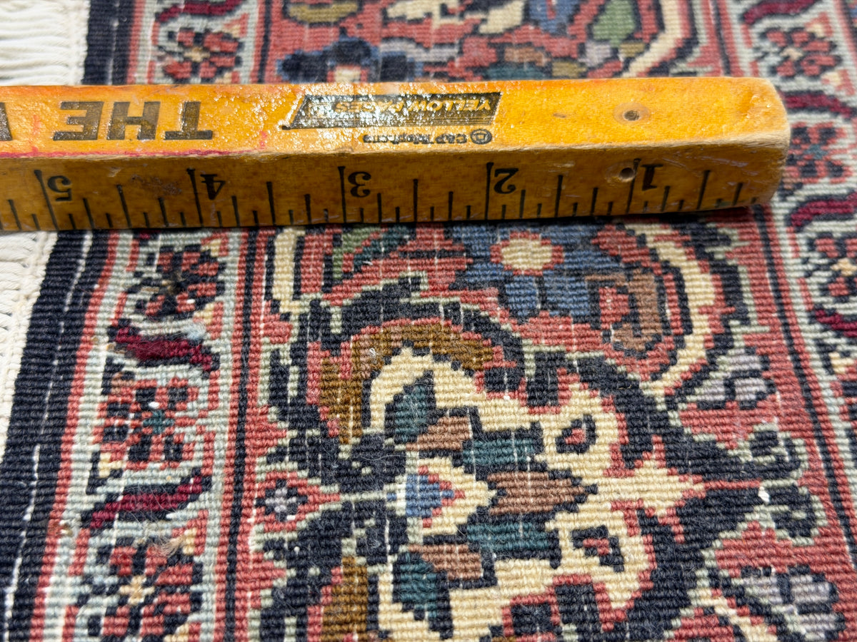Hand-Knotted Persian Bidjar Rug - 3'8"x6'1"