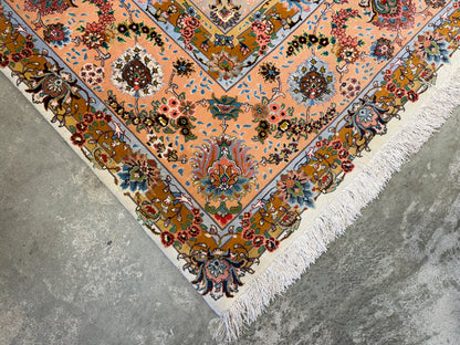 Hand-Knotted 70 Raj Persian Tabriz Rug - 10’x13’5”