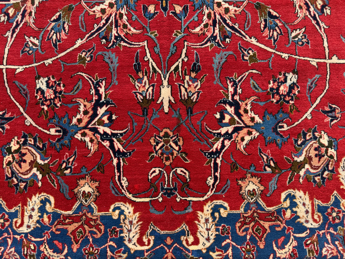 Hand-Knotted Persian Isfahan Rug - 13’9”x18’2”