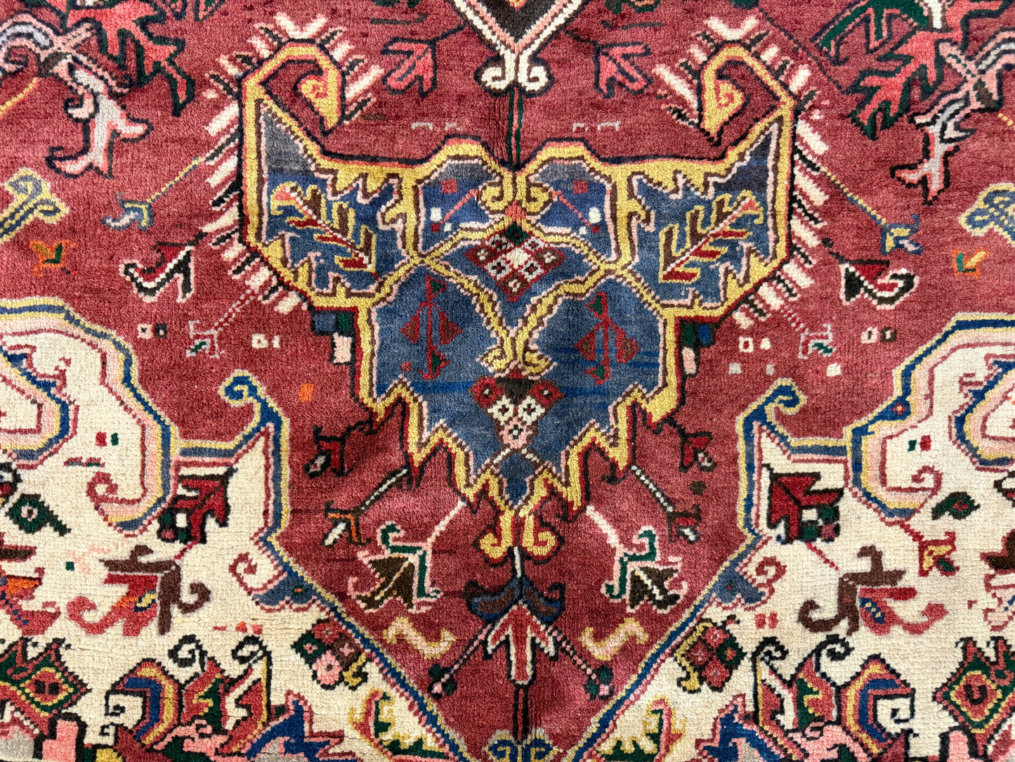 Hand-Knotted Persian Heriz Rug - 8’3”x10’6”