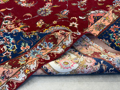 Hand-Knotted 70 Raj Persian Tabriz Rugs - Signed Gharabaghi - 9’10”x13’2”