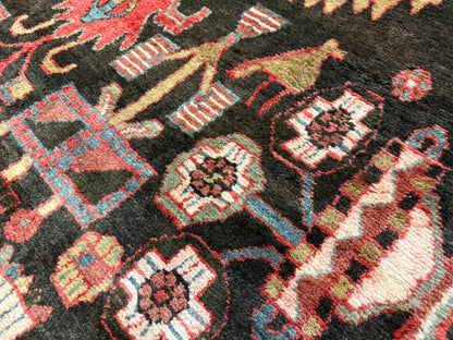 Hand-Knotted Persian Nahavand Rug - 4’10”x10’11”