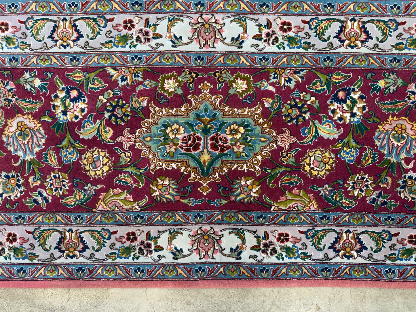 8’2”x11’8” Hand-Knotted 80 Raj Persian Tabriz Rug - Signed