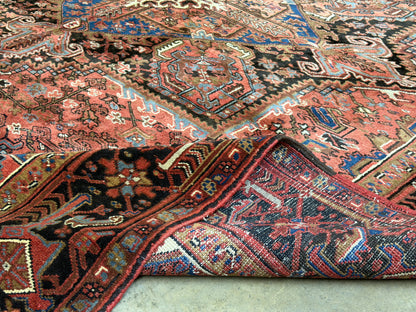 9’9”x11’2” Hand-Knotted Persian Heriz Rug