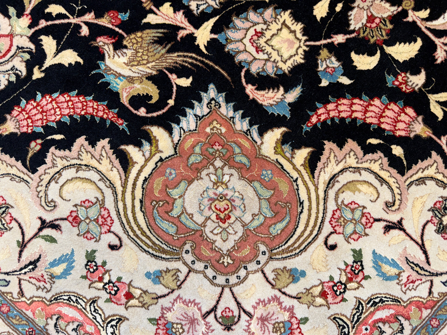 Hand-Knotted 60 Raj Persian Tabriz Rug - 10’x12’9”