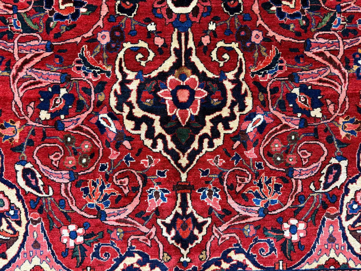 Antique Hand-Knotted Persian Bakhtiari Rug - 10’6”x14’7”