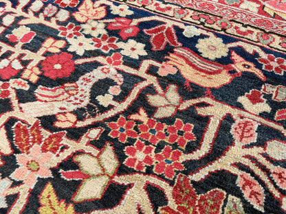 Hand-Knotted Antique Persian Heriz Rug - 12’6”x22’6”
