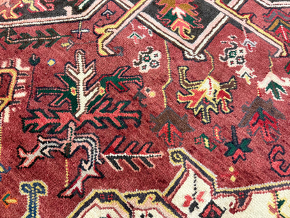 Hand-Knotted Persian Heriz Rug - 8’3”x10’6”