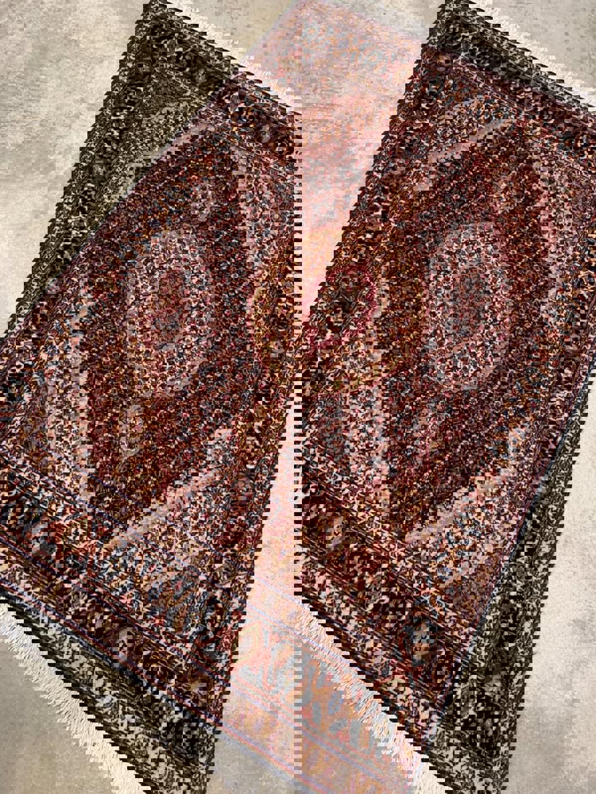 3'2"x5' Very Fine Handmade Wool & Silk  Persian Tabriz Rug