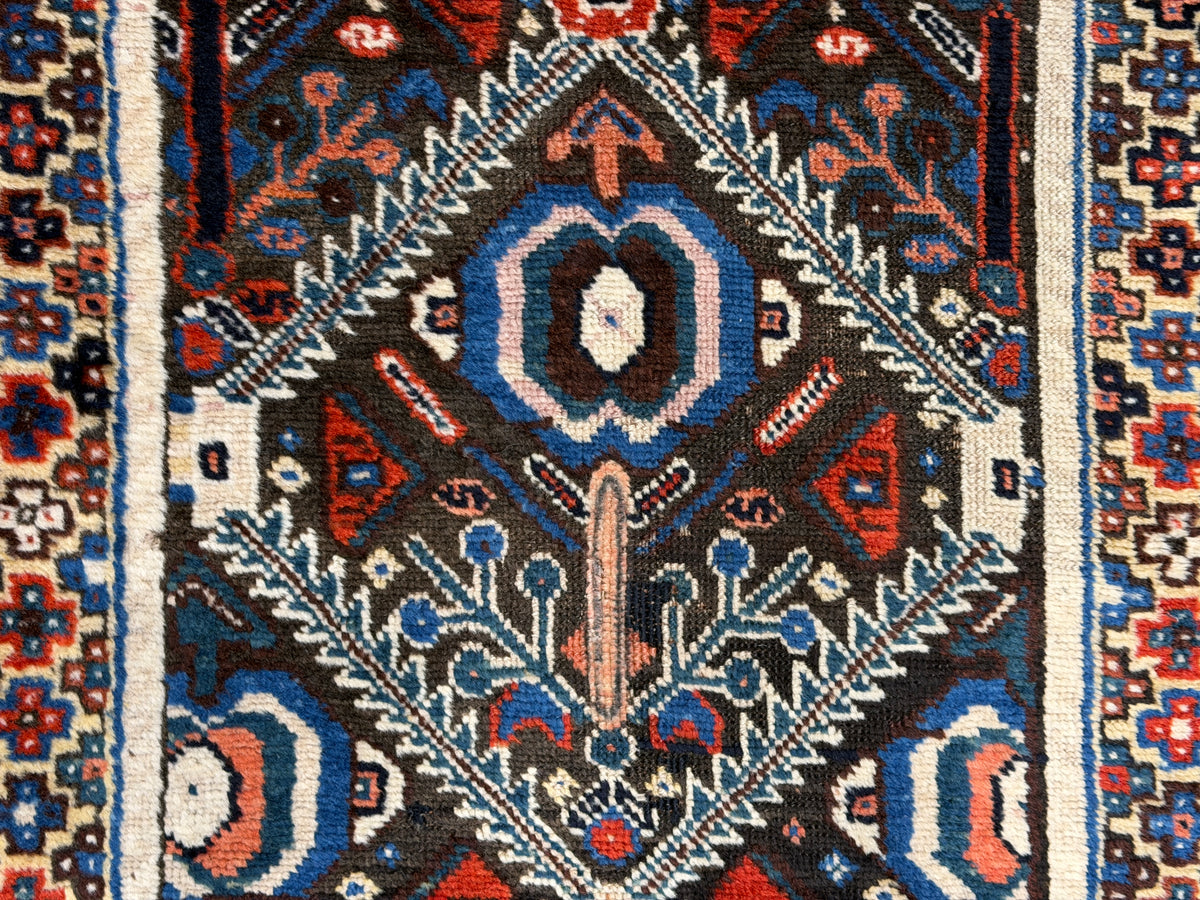 Antique Hand-Knotted Russian Kazak Rug - 4’3”x9’4”