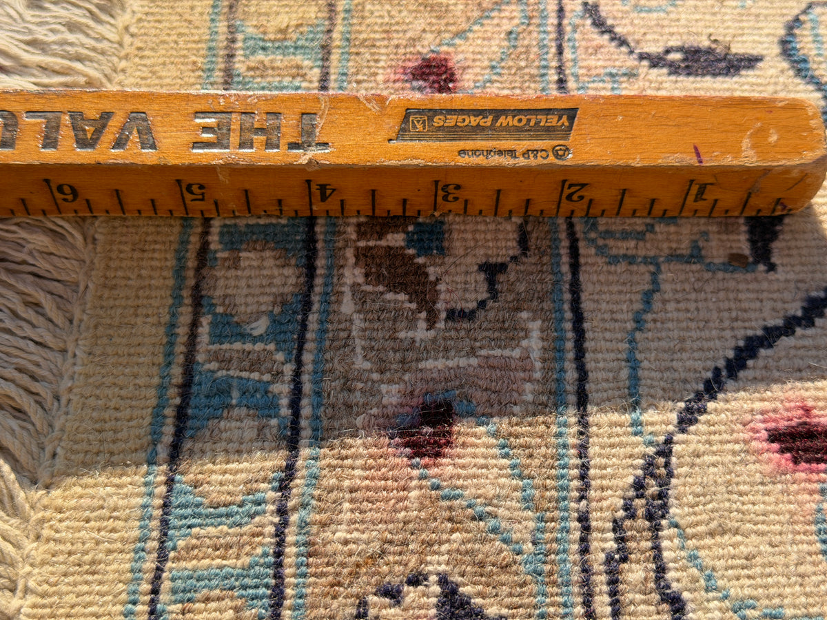 Hand-Knotted 12 La Persian Nain Rug - 6’9”x9’4”