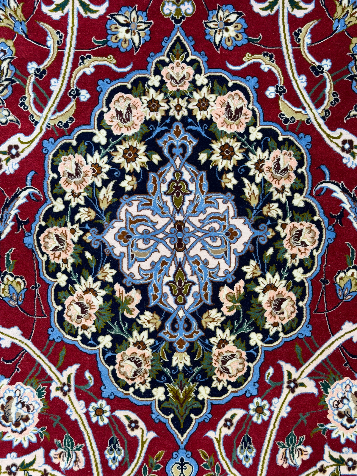 Hand-Knotted Persian Isfahan Rug - Signed Asachi - 6'10"x10'4"