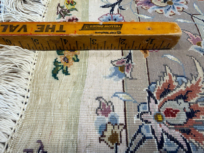 Hand-Knotted 80 Raj Persian Tabriz Rug - Signed Ghadimi - 9’9”x12’11”