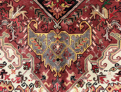 Hand-Knotted Persian Heriz Rug - 8’3”x10’6”