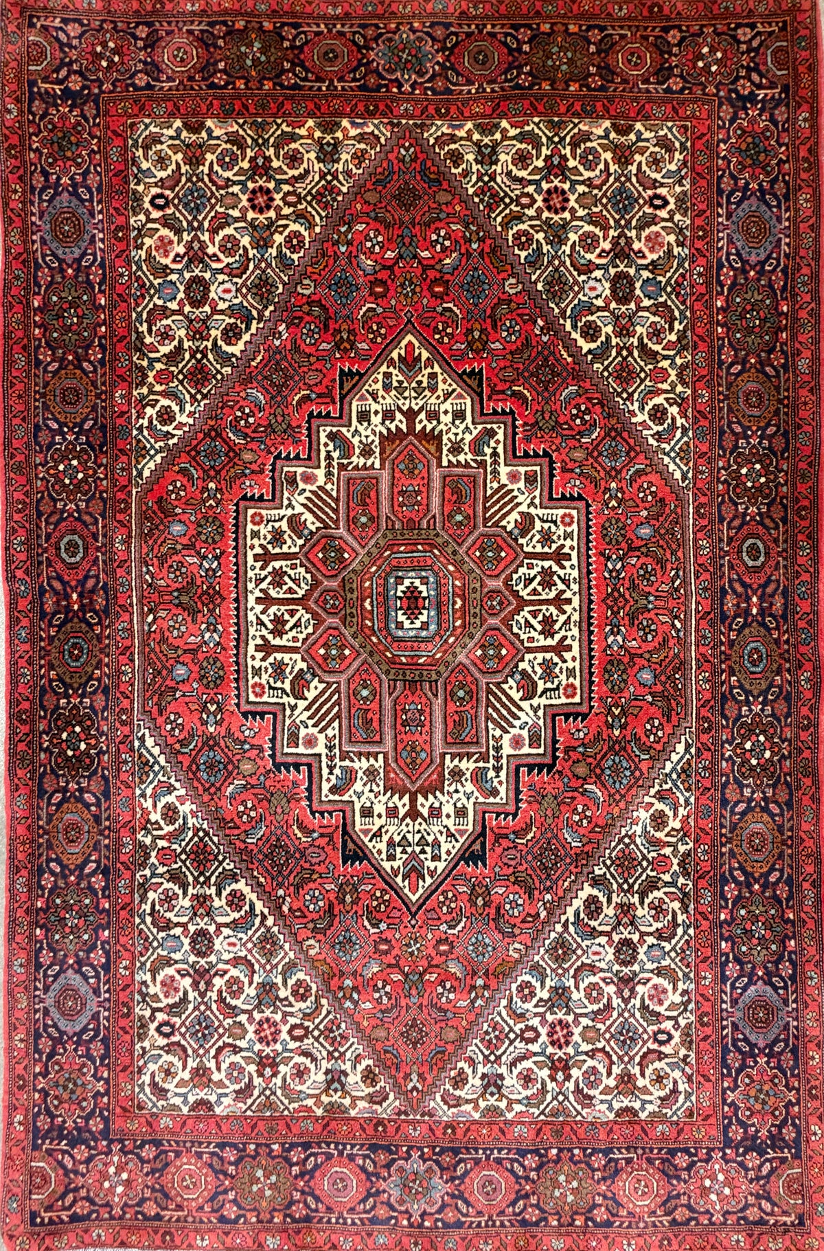 Hand-Knotted Persian Bidjar Gholtogh Rug - 4'1"x6'3"