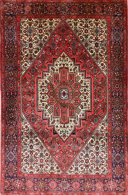 Hand-Knotted Persian Bidjar Gholtogh Rug - 4'1"x6'3"