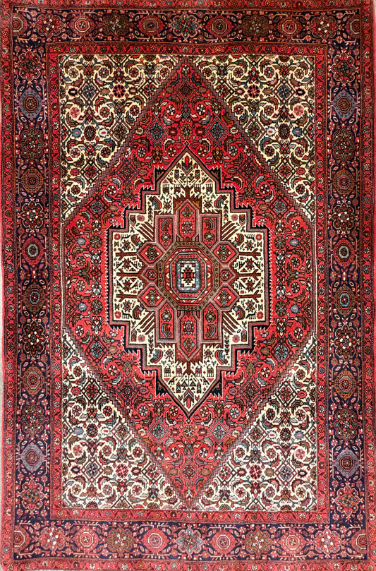 Hand-Knotted Persian Bidjar Gholtogh Rug - 4'1"x6'3"
