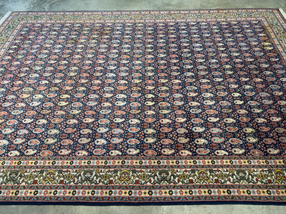 7’10”x11’7” Hand-Knotted Wool Persian Malayer Paisley Area Rug