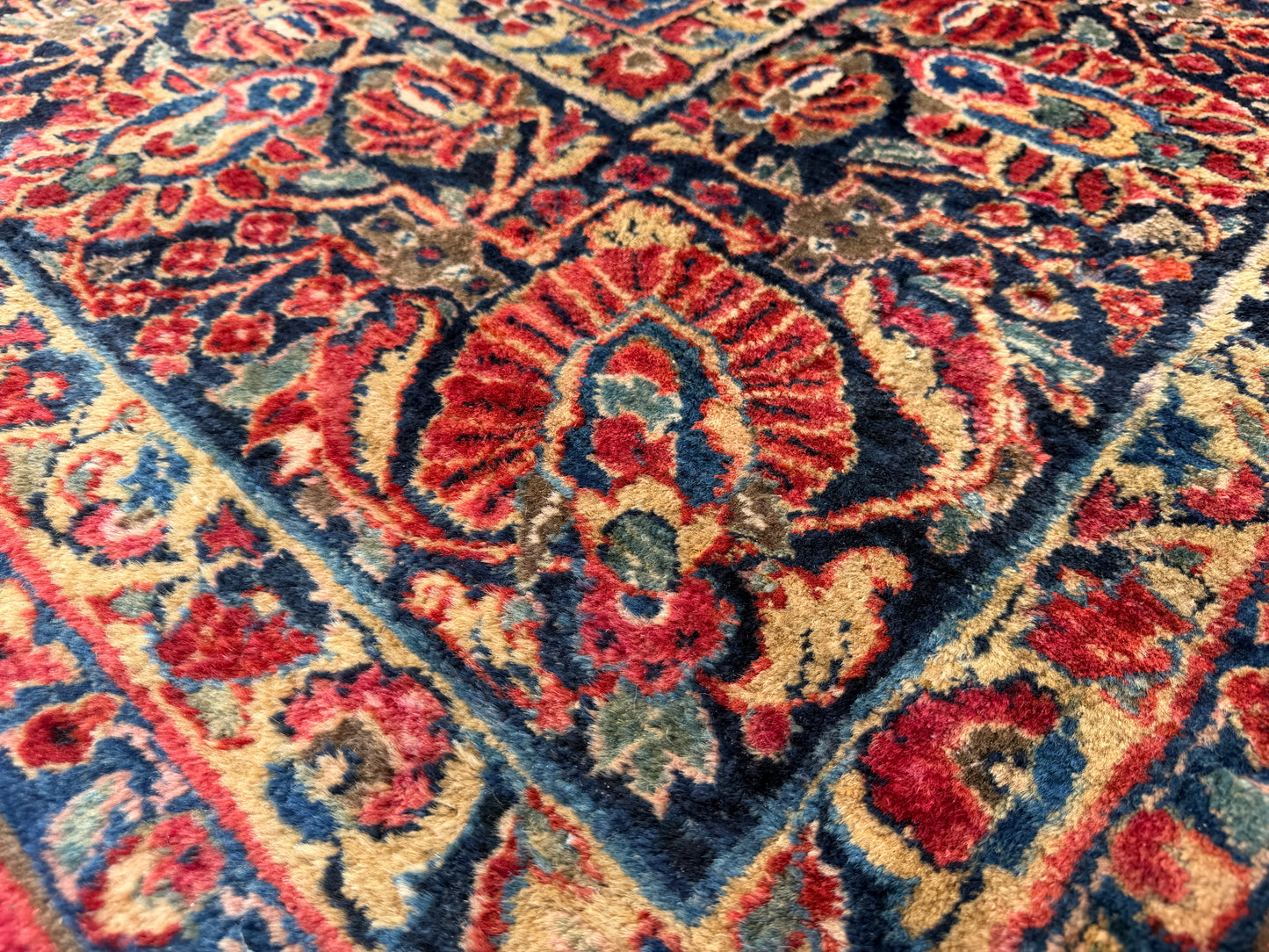 Hand-Knotted Persian Sarouk Rug - 10’1”x14’10”