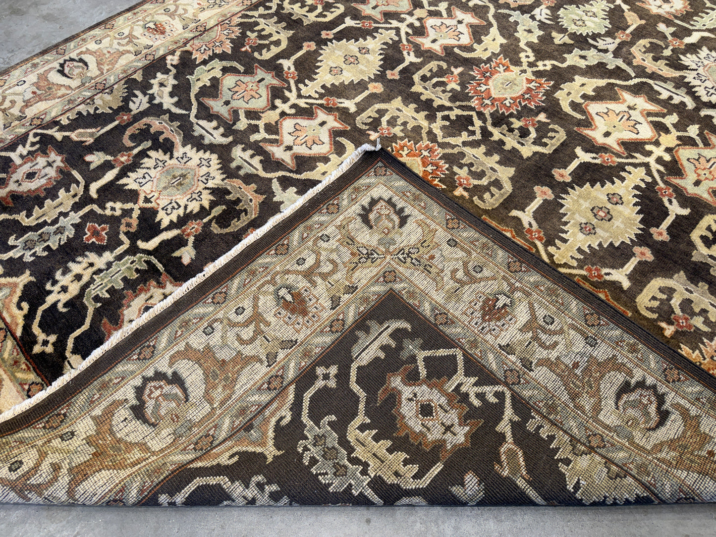 8’x10’ Hand-Knotted Wool Oushak Oriental Area Rug