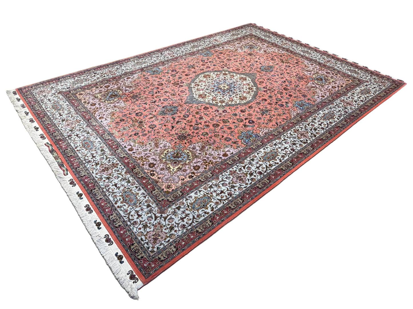 9’7”x14’ Hand-Knotted 70 Raj Persian Tabriz Rug - Signed Beirami