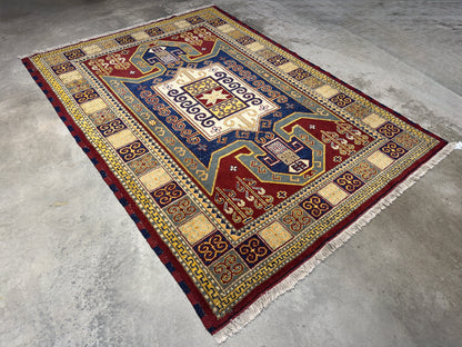 Hand-Knotted Kazak Rug - 5’9”x7’10”