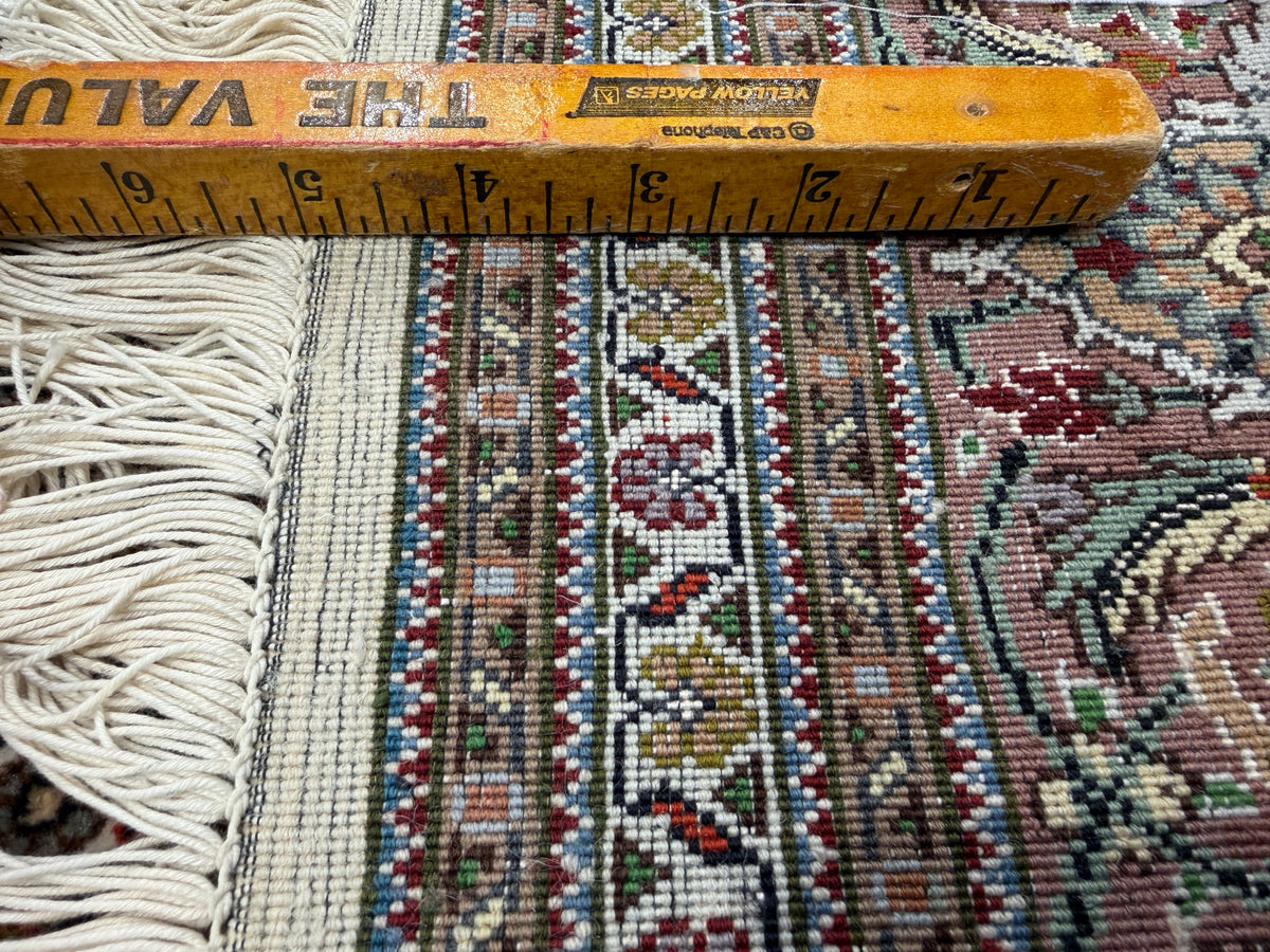 Hand-Knotted Persian Tabriz Mahi Rug - 4'7"x6'7"