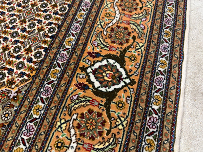 Hand-Knotted Persian Tabriz Mahi Rug - 5'x6'4"