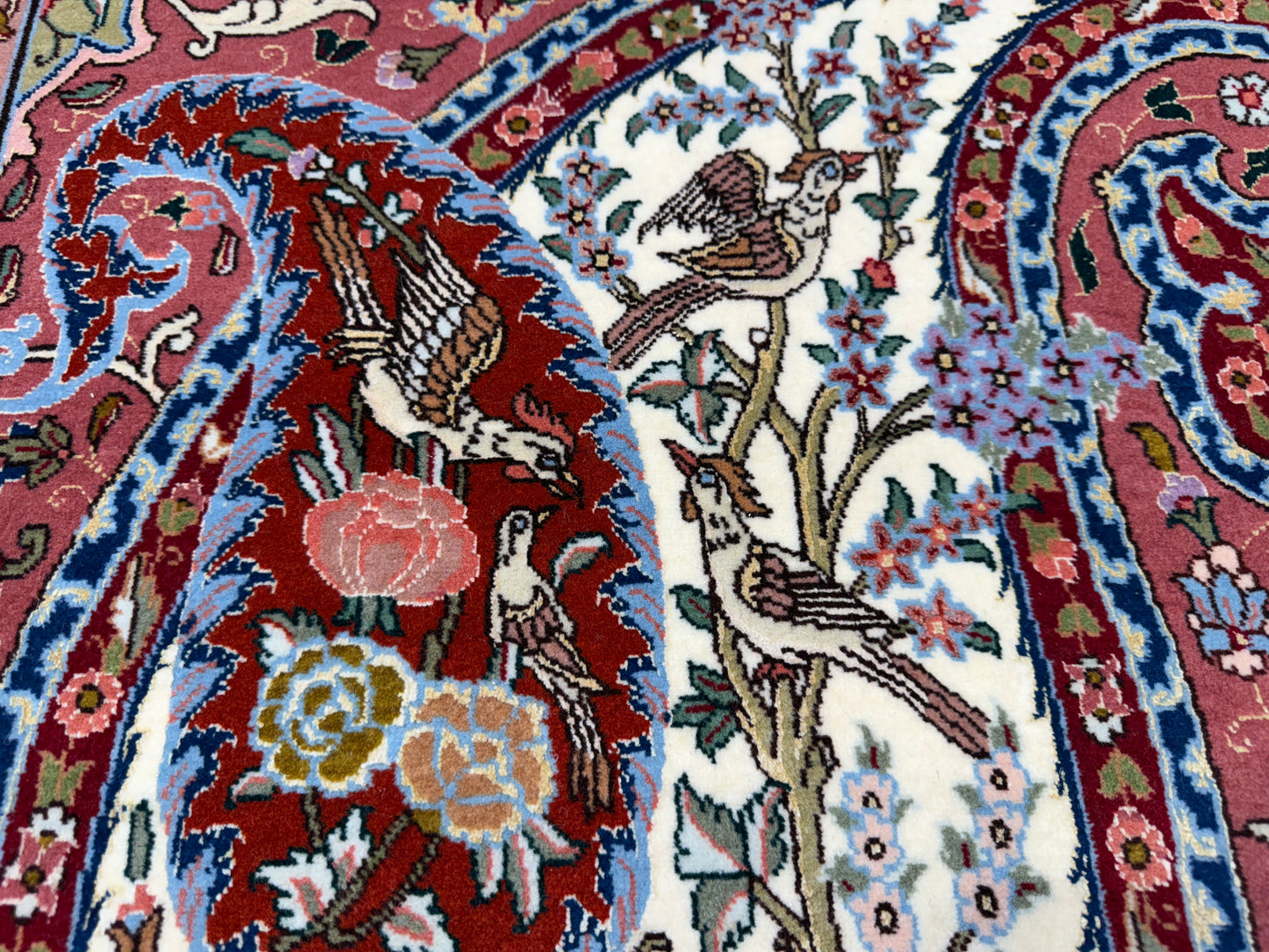 Hand-Knotted 70 Raj Persian Tabriz Pictorial Rug - 10’4”x13’3”