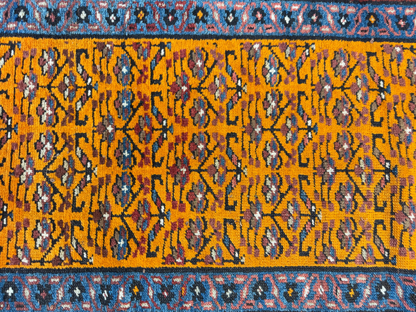 Hand-Knotted Heriz Runner - 3’3”x16’8”
