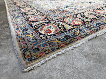 Hand-Knotted Persian Kashan Rug - 10’6”x14’8”