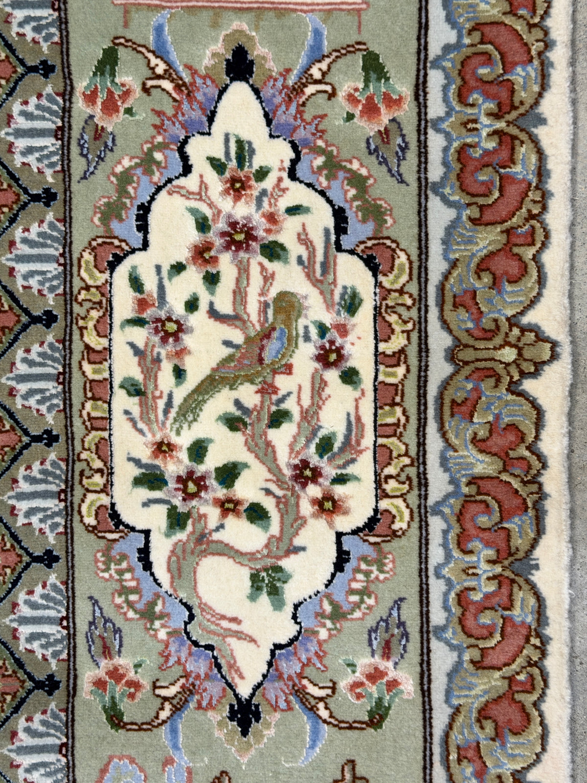 Hand-Knotted Pictorial 60 Raj Persian Tabriz Rug - 6'6"x10'2"