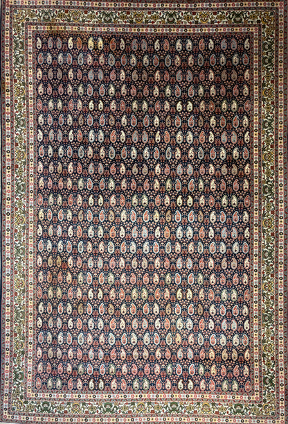 7’10”x11’7” Hand-Knotted Wool Persian Malayer Paisley Area Rug