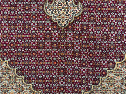 Hand-Knotted Persian Tabriz Mahi Rug - 10’x13’5”