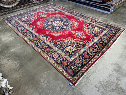 9’8”x13’4” Hand-Knotted Persian Tabriz Rug