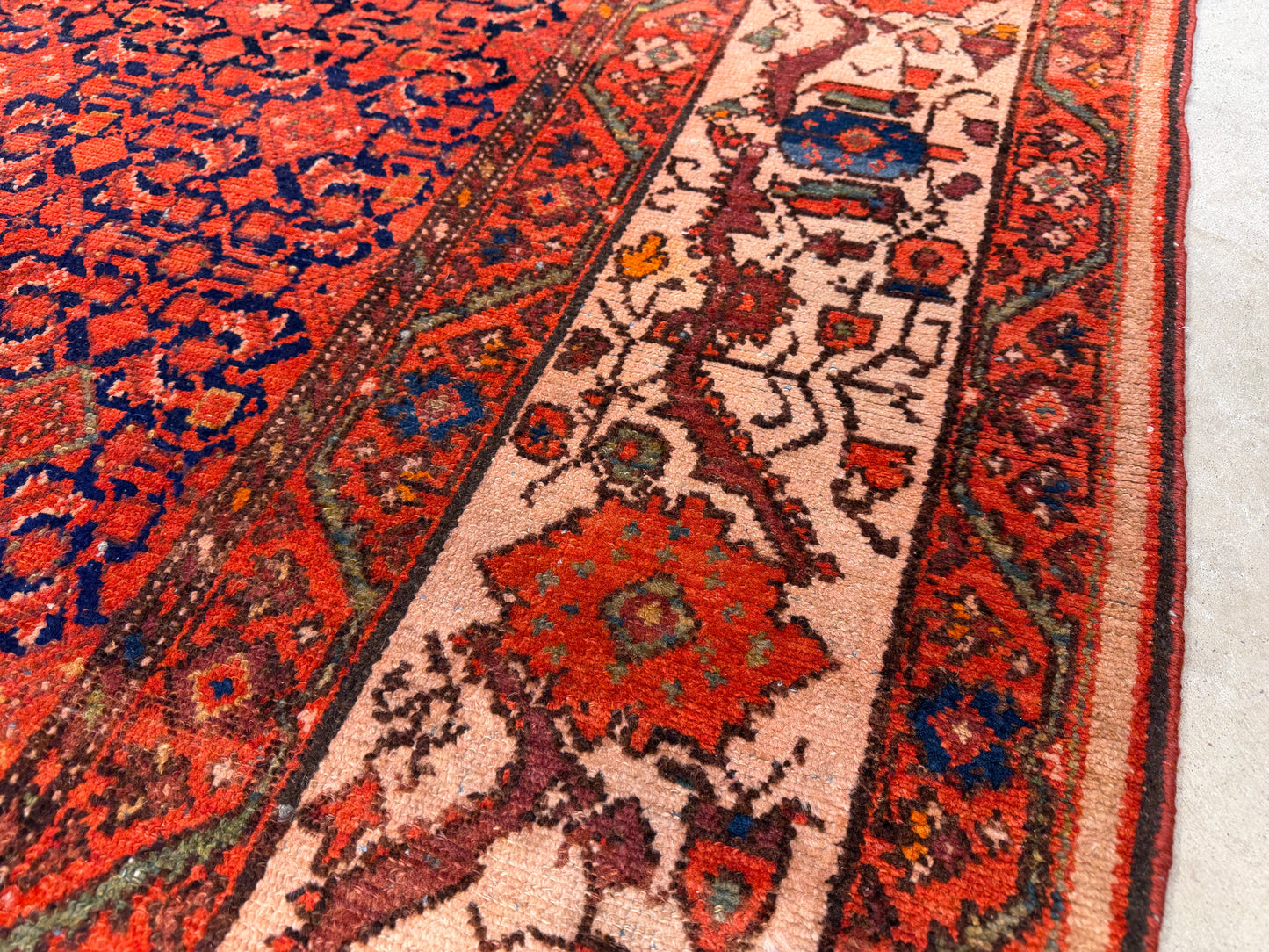 Antique Hand-Knotted Persian Malayer Runner - 6’9”x16’4”