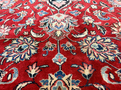 Hand-Knotted Persian Sarouk Rug - 9’6”x12’9”