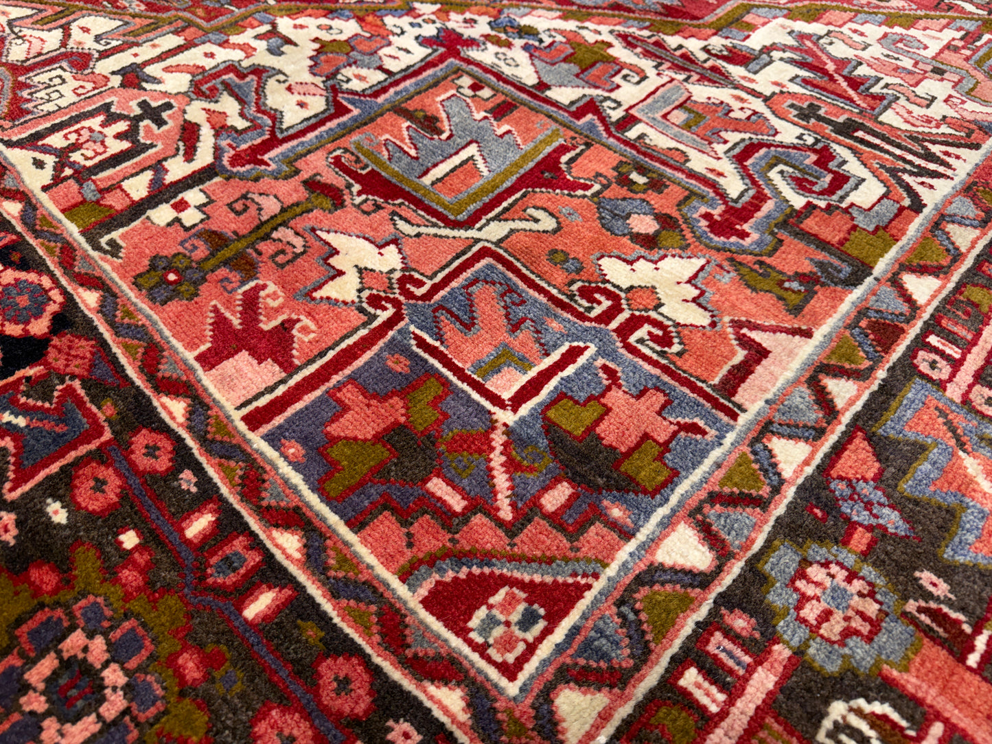 Hand-Knotted Persian Heriz Rug - 8’3”x10’9”