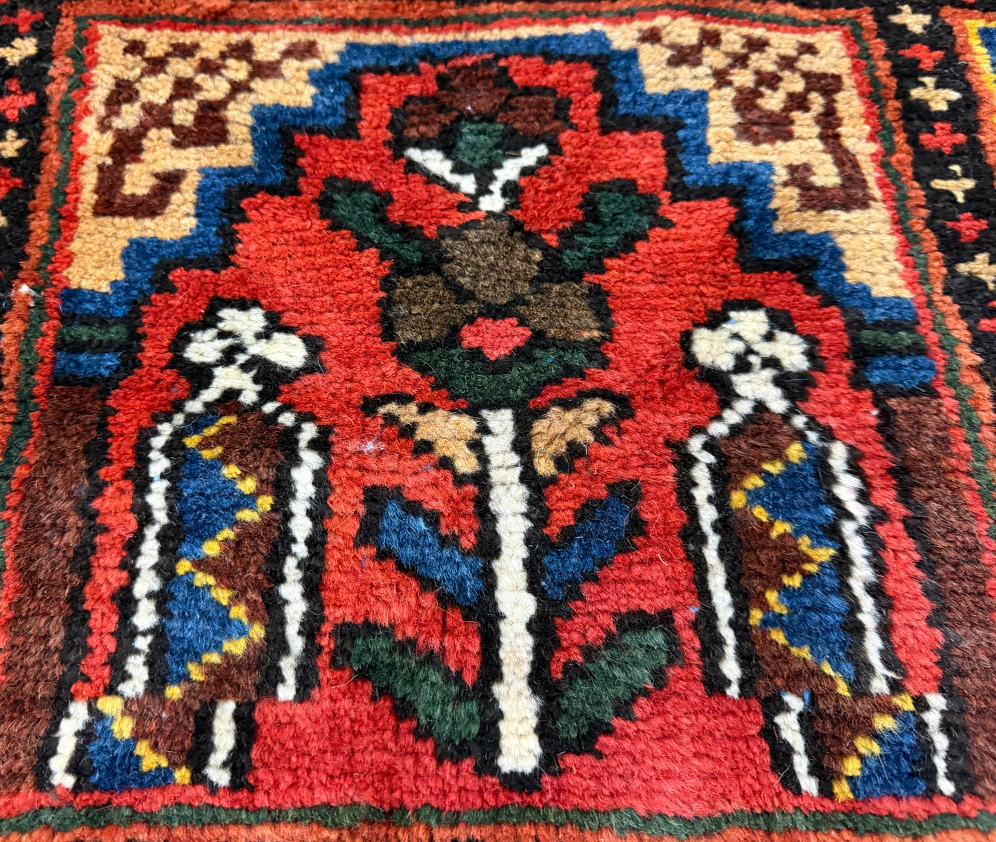 Hand-Knotted Persian Bakhtiari Rug - 9’4”x10’3”