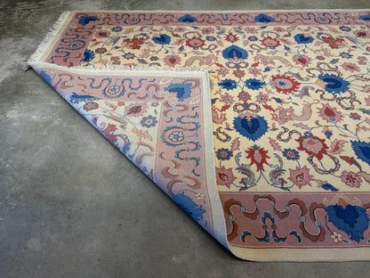7’10”x10’2” Hand-Knotted Wool Tabriz Romanian Area Rug