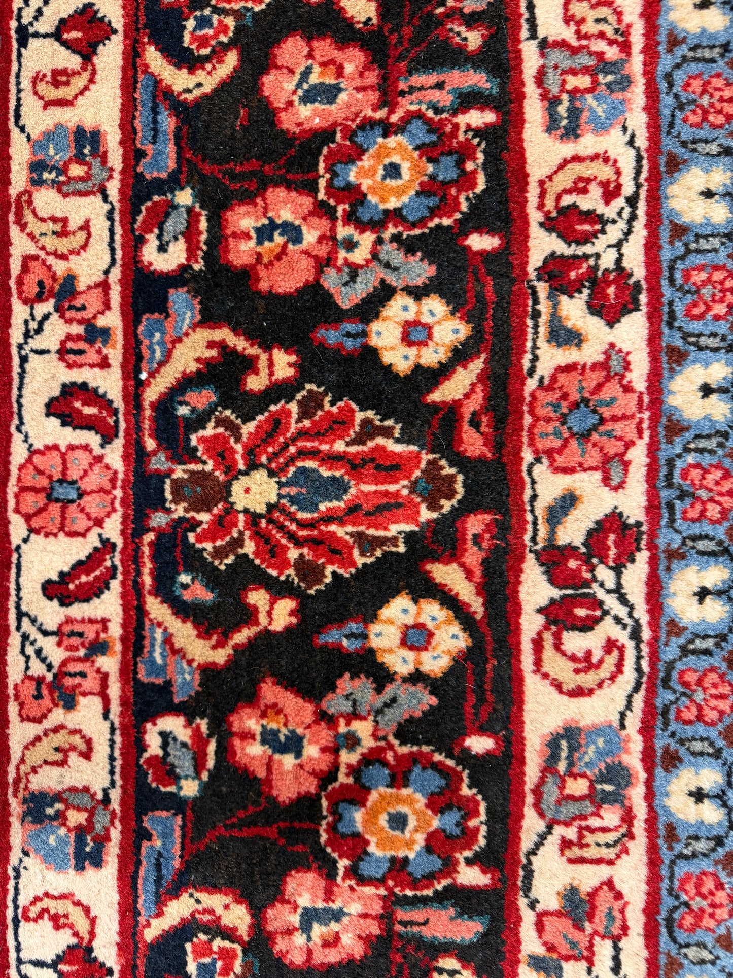 Hand-Knotted Persian Sarouk Rug - 8’x9’7”