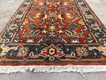 Hand-Knotted IndoHeriz Rug - 2’x3’